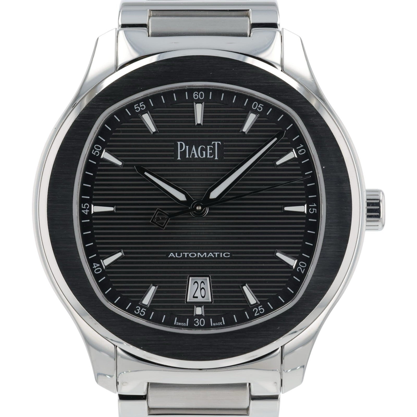 Piaget Polo Date Black Dial Stainless Steel 42mm Automatic Movement Mens P11268