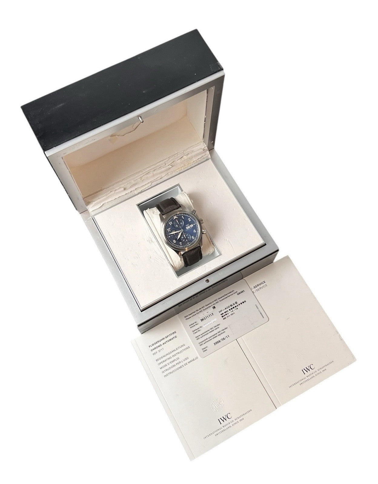 IWC Pilot Chrono Laureus Blue Dial Stainless Steel 42mm Automatic Men’s IW371712