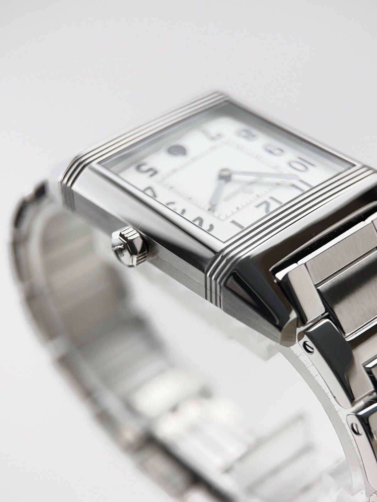 Jaeger LeCoultre Reverso Squadra Steel White Automatic Unisex Watch Q7048120