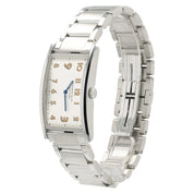 Tiffany East West Silver Color Dial Stainless Steel 22x37mm Quartz Unisex Watch