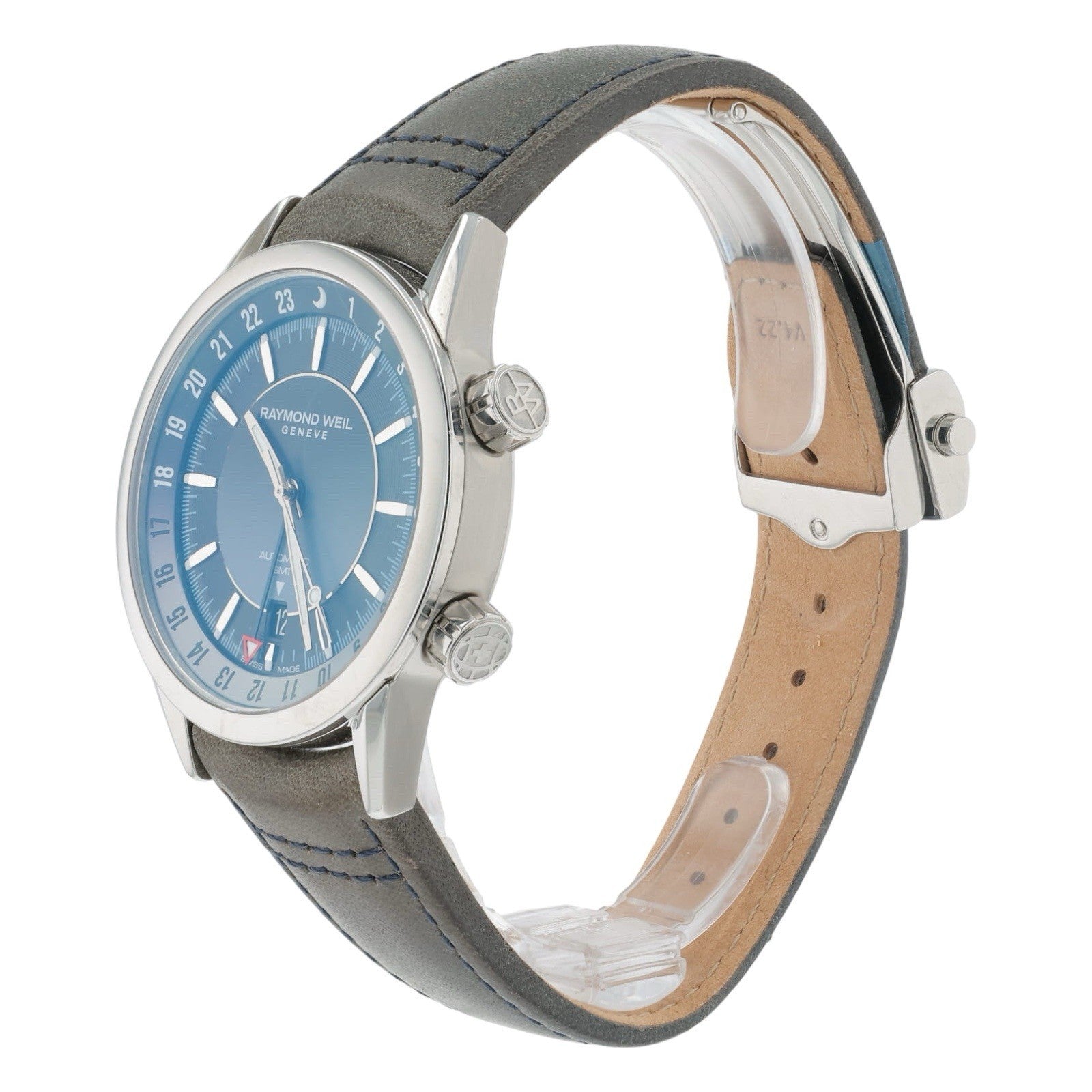 NEW 2025 Raymond Weil Freelancer Steel Blue Dial 40mm Automatic 2761-STC-50001