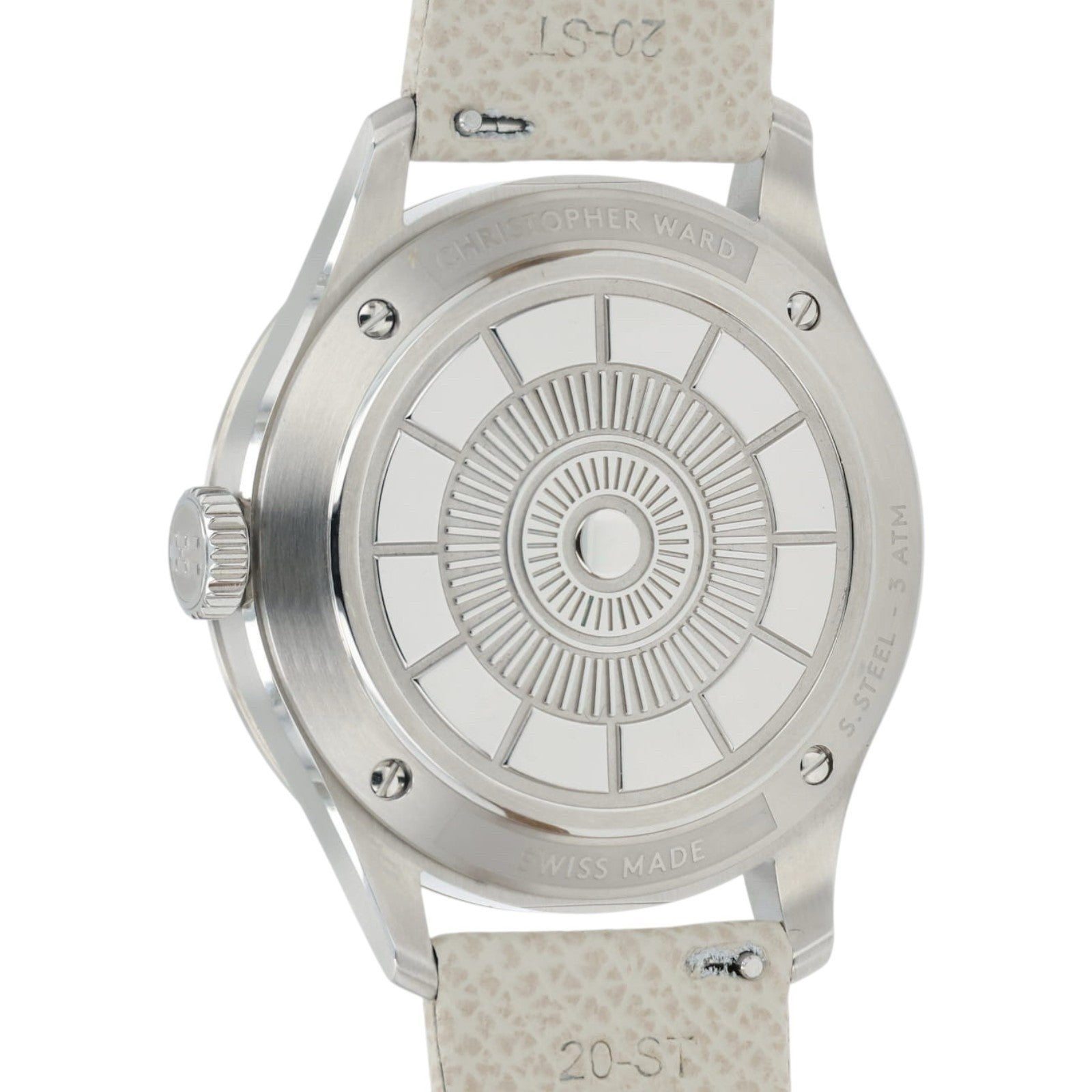 Christopher Ward Jump Hour Tan Dial Stainless Steel 39mm Automatic Men’s Watch