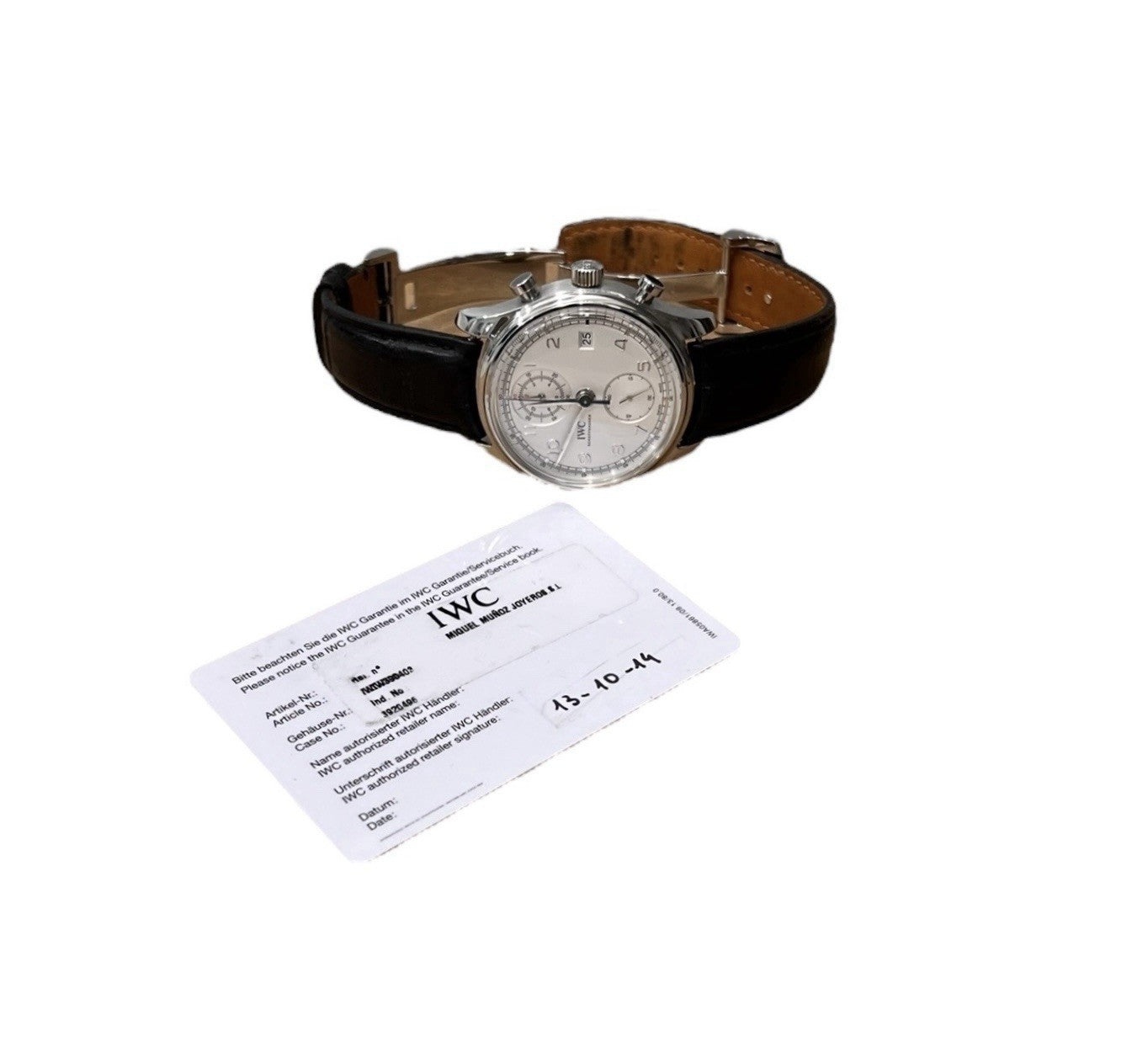 IWC Portuguese Stainless Steel Silver Dial 42mm Automatic Men’s Watch IW390403
