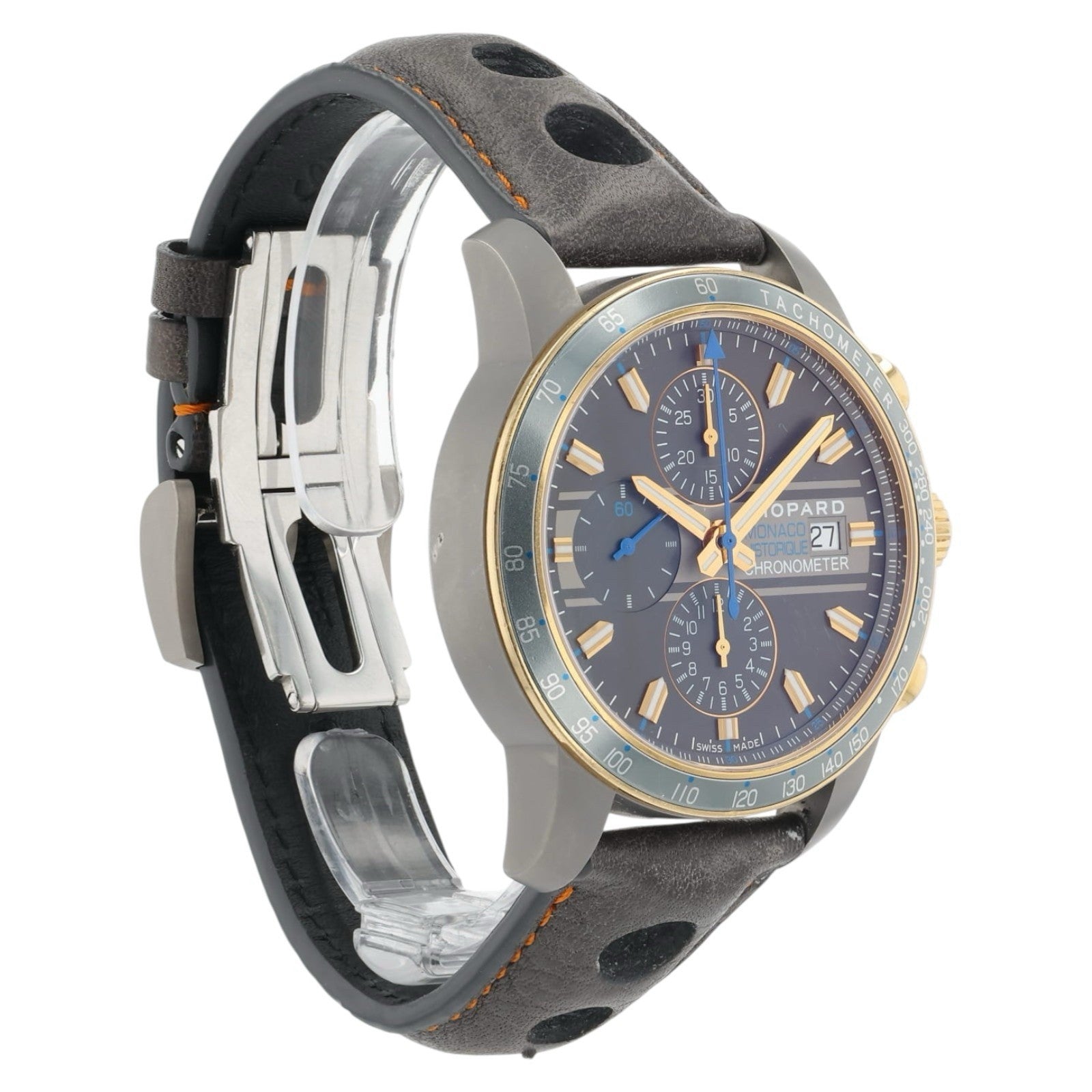 Chopard Grand Prix Grey Dial Titanium & Rose Gold 42mm Automatic Mens Watch 8992