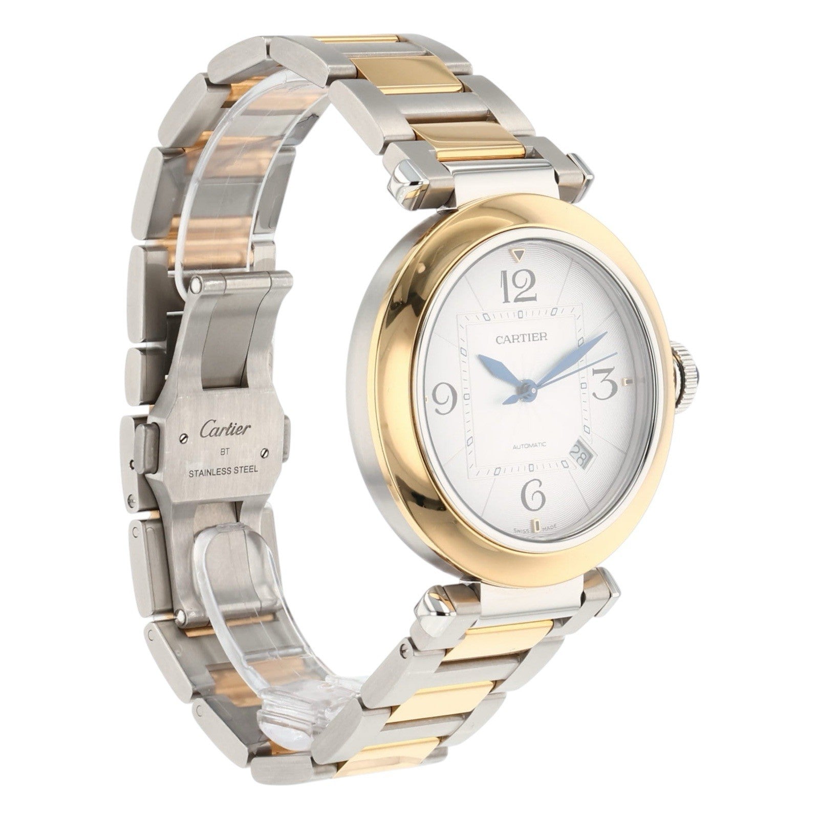 Cartier Pasha Gold & Steel Silver Dial 41mm Automatic Men’s Watch W2PA0009