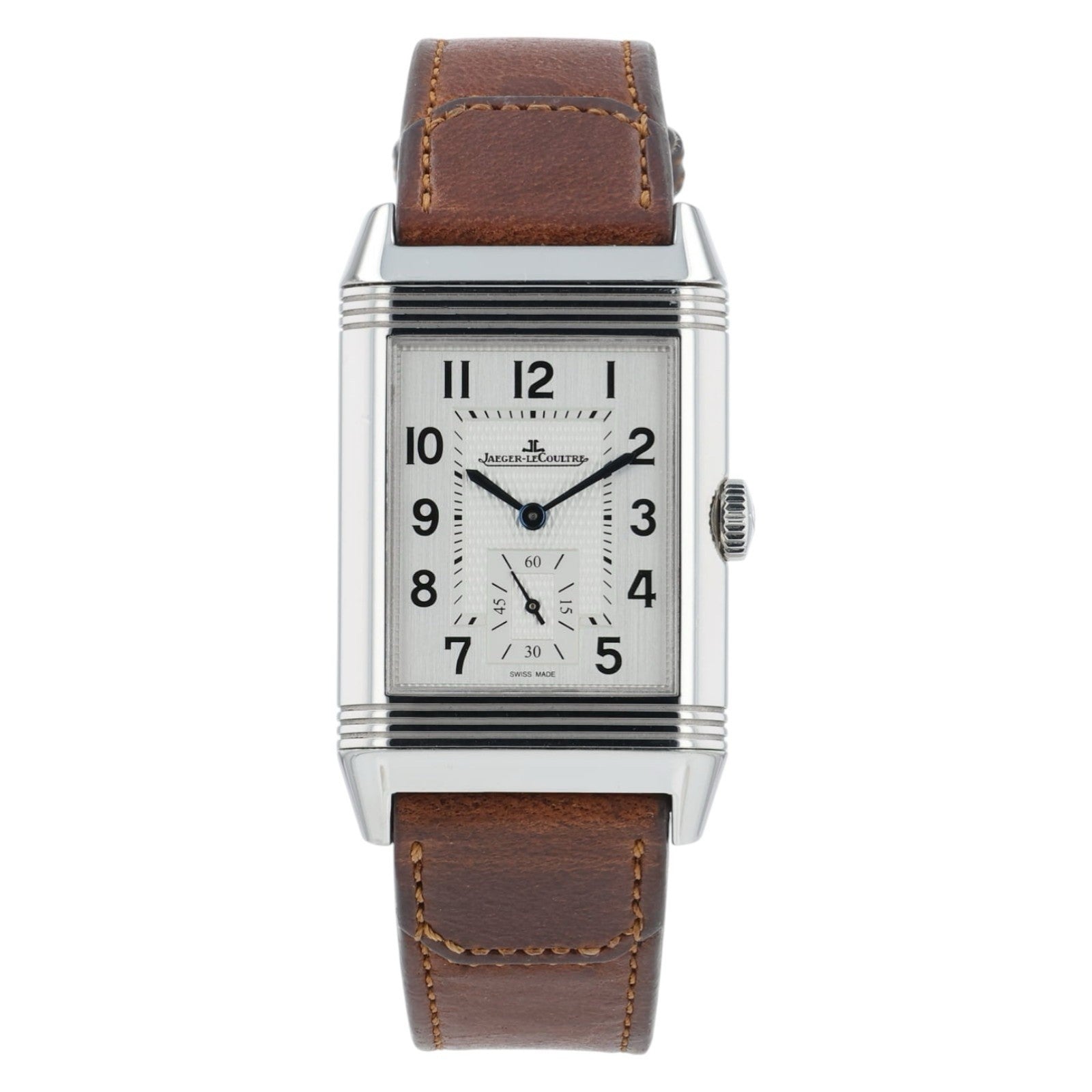 Jaeger-LeCoultre Reverso Silver & Black Dial Steel 28mm Manual Wind Q3848422