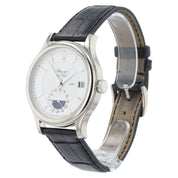 Chopard LUC GMT Silver Dial 18k White Gold 38mm Automatic Mens Watch 161867-1001