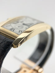 Cartier Tank Americaine 18k Yellow Gold 26x45mm Quartz Watch 1730 - Serviced