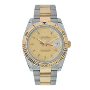 Rolex Datejust Turn-O-Graph Gold & Steel Gold Dial 36mm Automatic Mens 116263