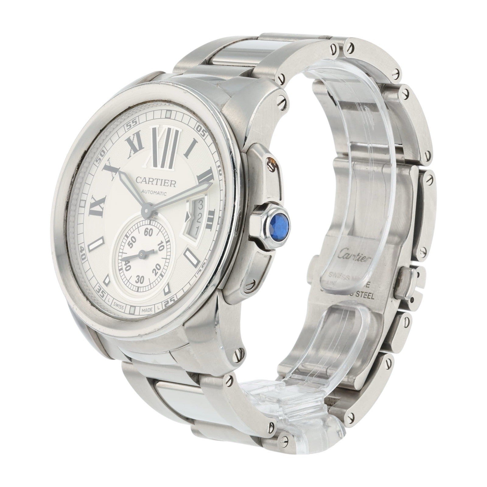 Cartier Caliber de Cartier Stainless Steel Silver Dial 42mm Automatic W7100015