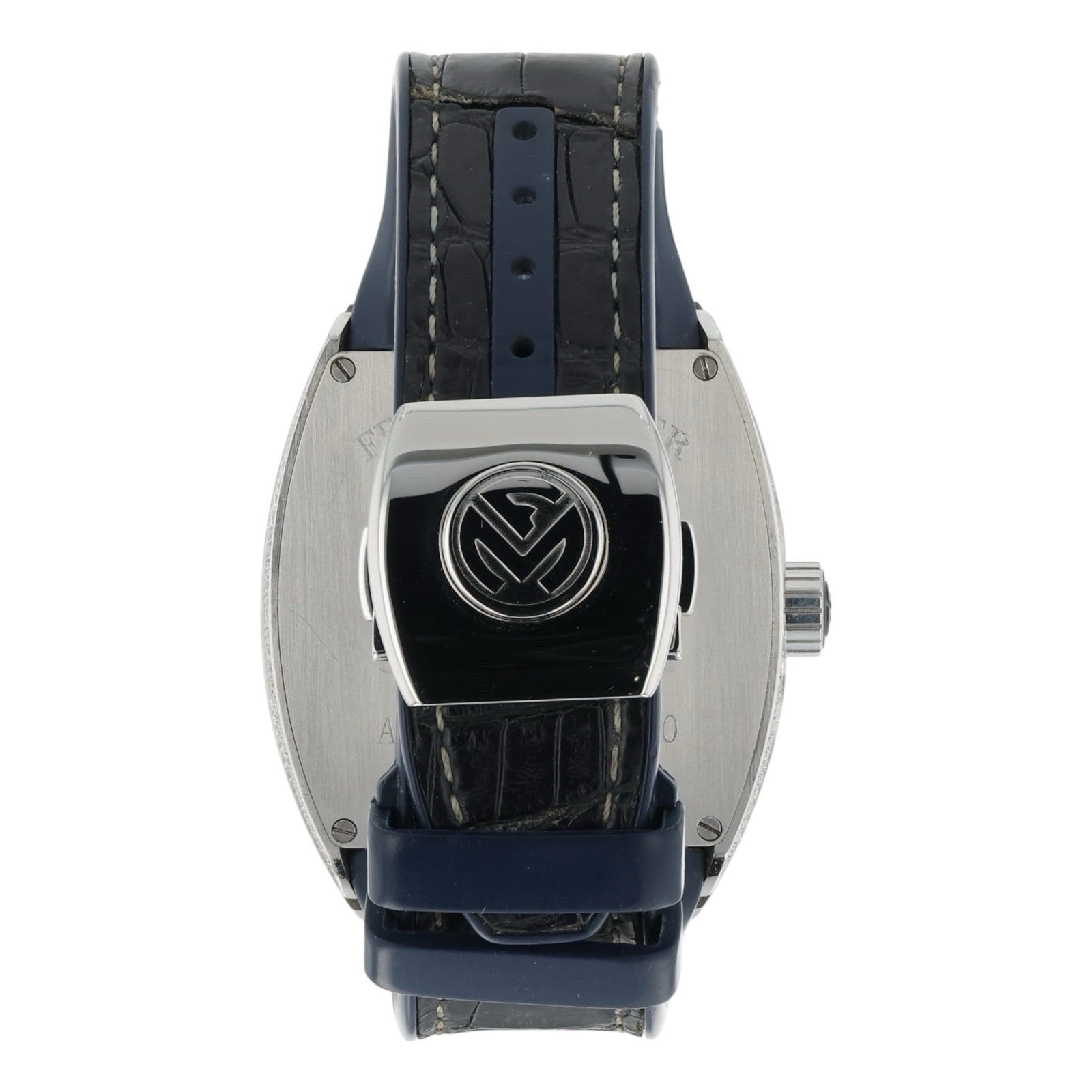 Franck Muller Vanguard Diamond Steel Black Dial 445mm Automatic Watch V45 SC DT