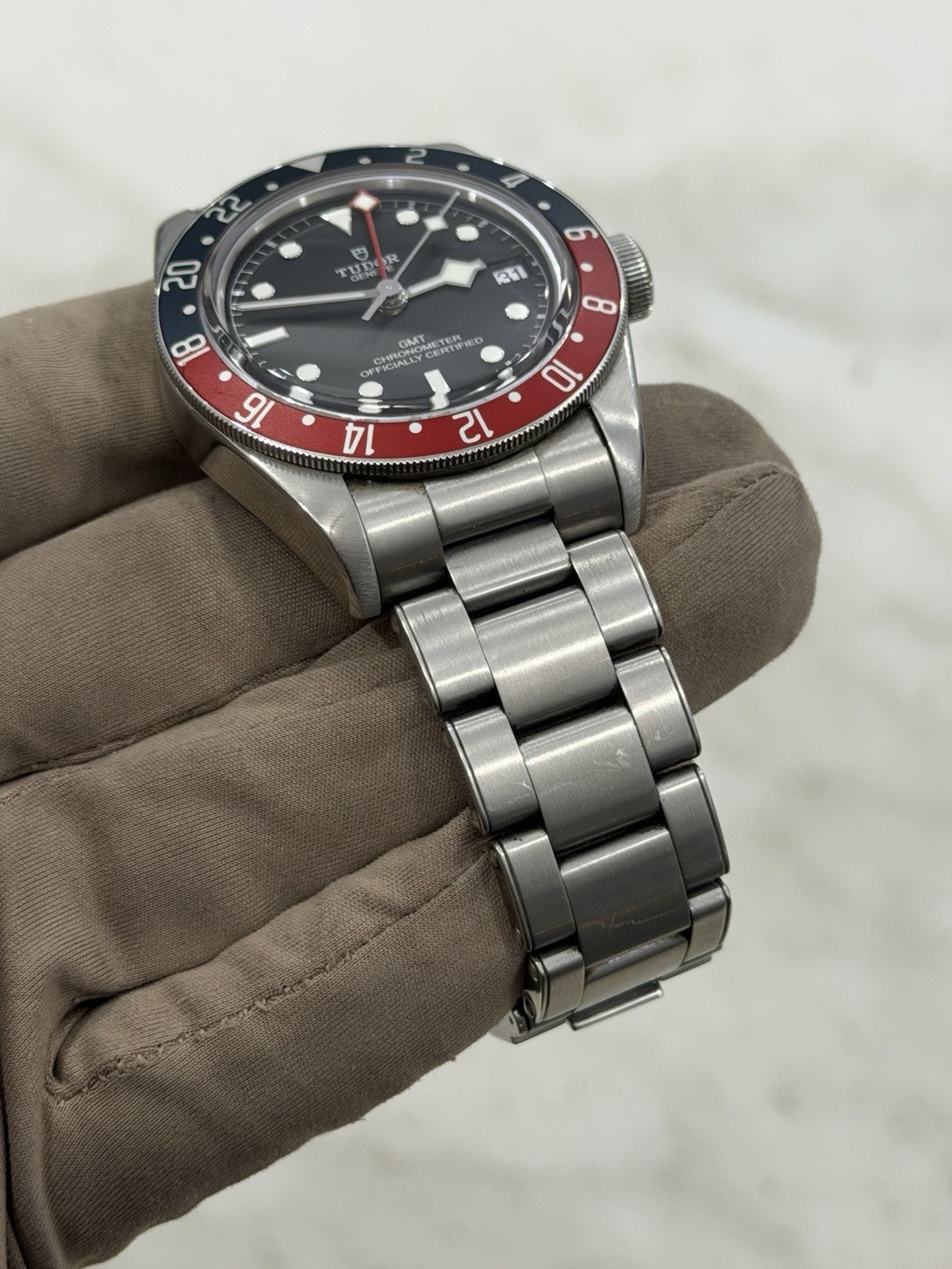 2019 Tudor Black Bay GMT Pepsi Black Dial Stainless Steel Men's Watch 79830RB