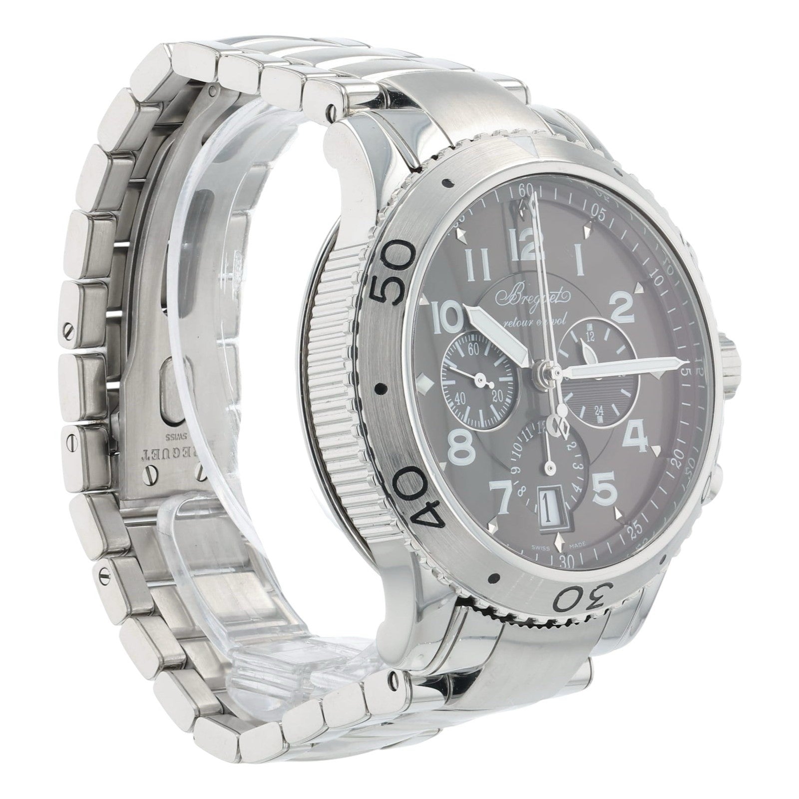 Breguet Type XXI Flyback Chrono Grey Dial Steel 42mm Automatic Men’s Watch 3810