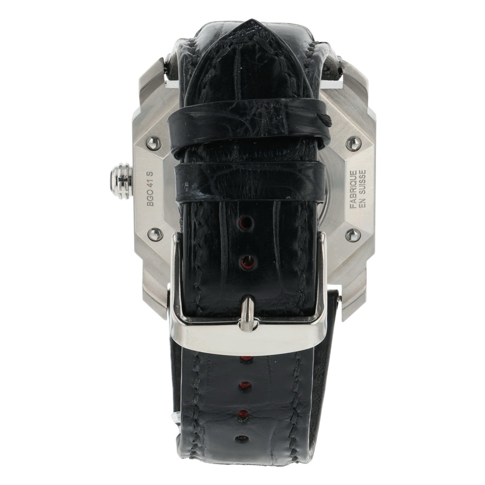 Bulgari Octo Stainless Stainless Steel Black Dial 41mm Automatic Mens BGO41S