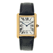 Cartier Tank Solo 18k Yellow Gold and Steel 27mm Quartz Men's Watch 3167