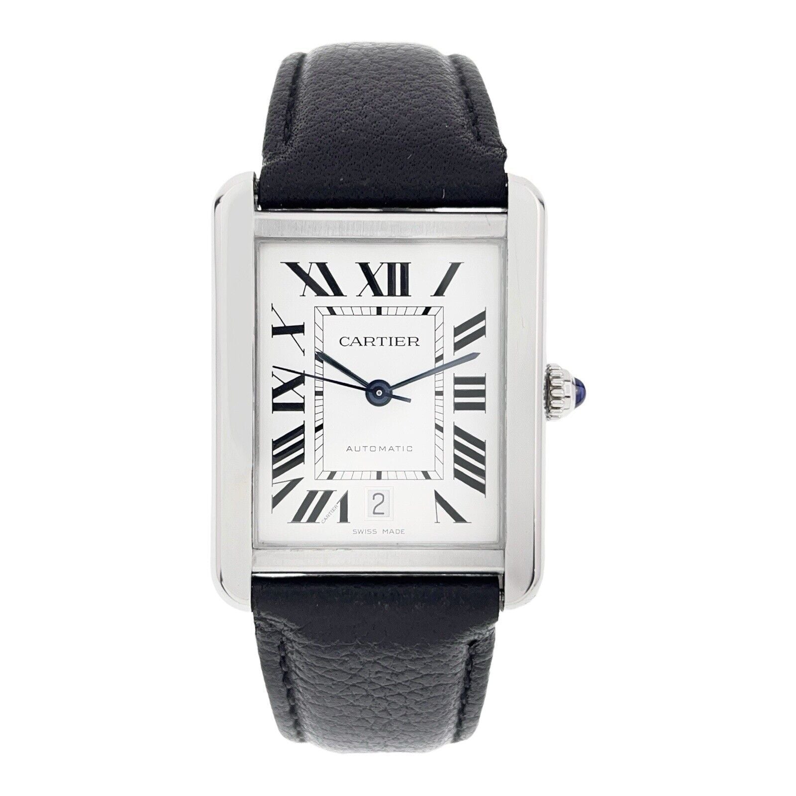 Cartier Tank Solo XL Stainless Steel Silver Color Dial 31mm Men's Watch W5200027