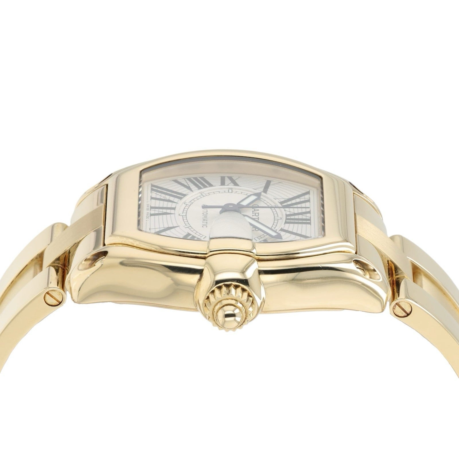 Cartier Roadster Silver Dial 18k Yellow Gold 37mm Automatic Men’s Watch W62005V1