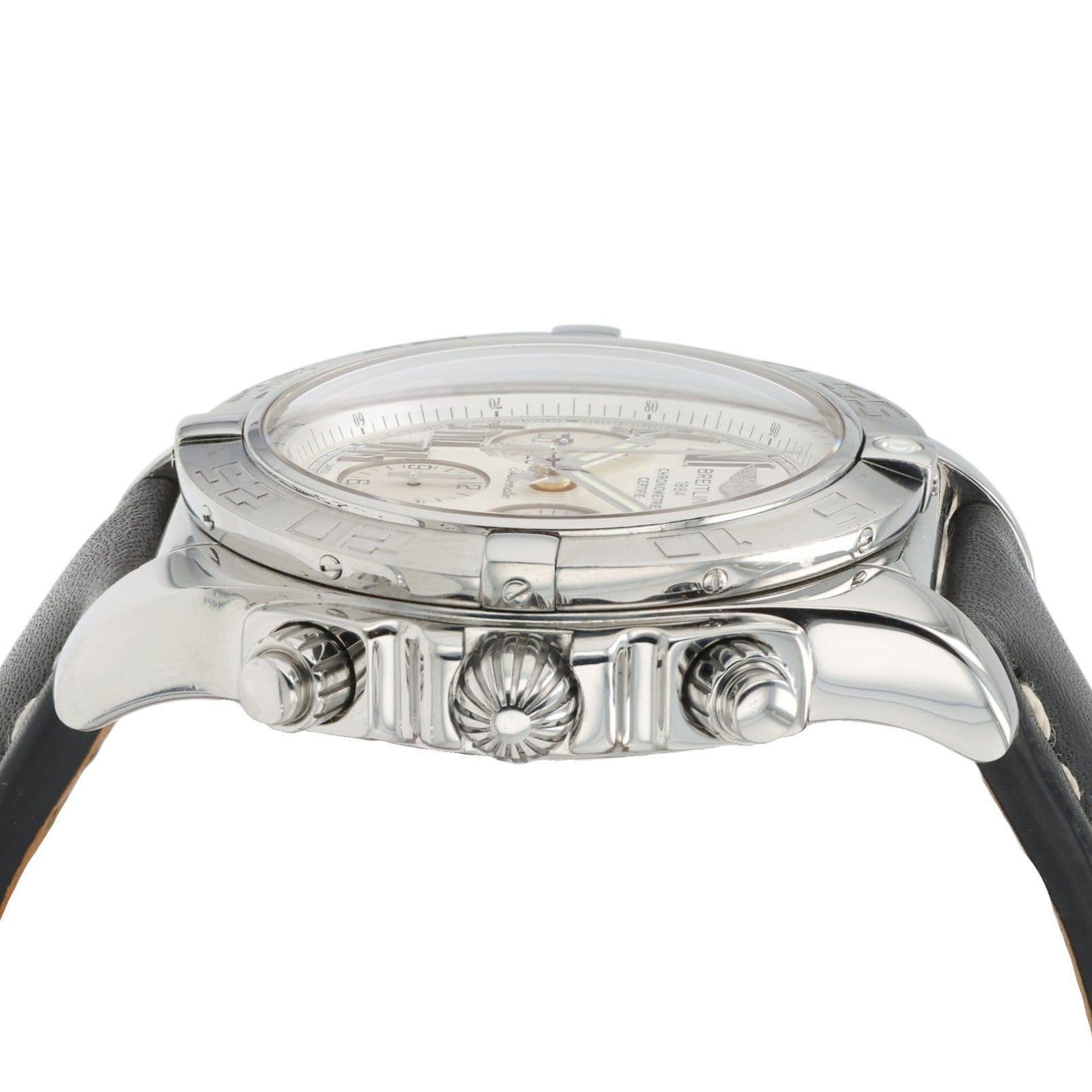 Breitling Chronomat Silver Dial Stainless Steel 44mm Automatic Mens Watch AB0110