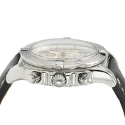 Breitling Chronomat Silver Dial Stainless Steel 44mm Automatic Mens Watch AB0110
