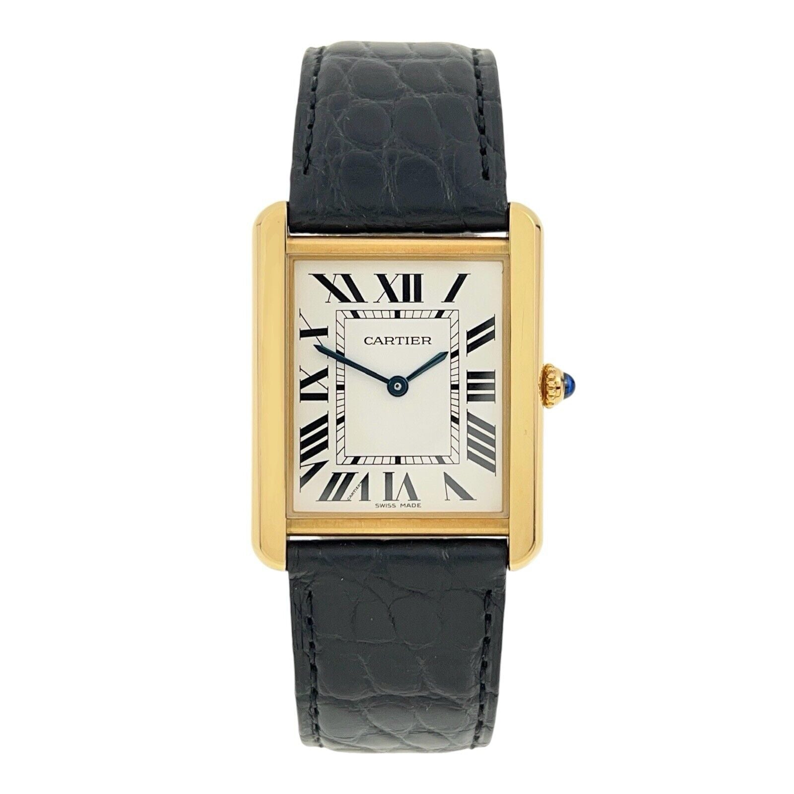 Cartier Tank Solo 18k Yellow Gold and Steel 27mm Quartz Men’s Watch W5200004