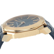 Bulgari Octo 18k Rose Gold Black Dial 41mm Automatic Mens Watch BGO P 41 G