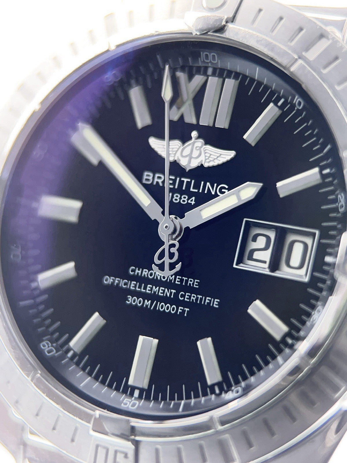 Breitling Cockpit Stainless Steel Black Dial 41mm Automatic Men’s Watch A49350