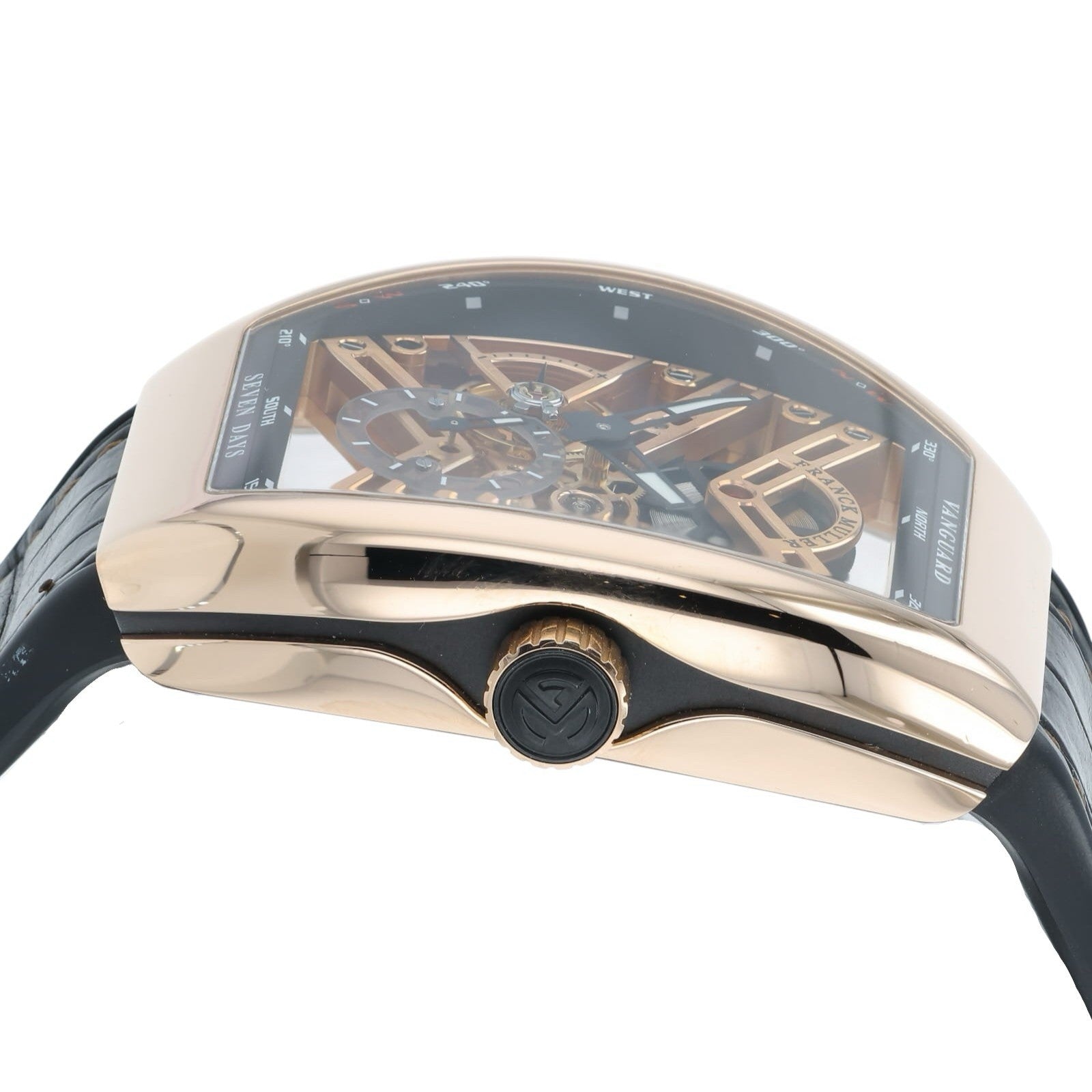 Franck Muller Vanguard 18k Rose Gold Skeleton Dial Manual Wind Men’s V45T 5NNR