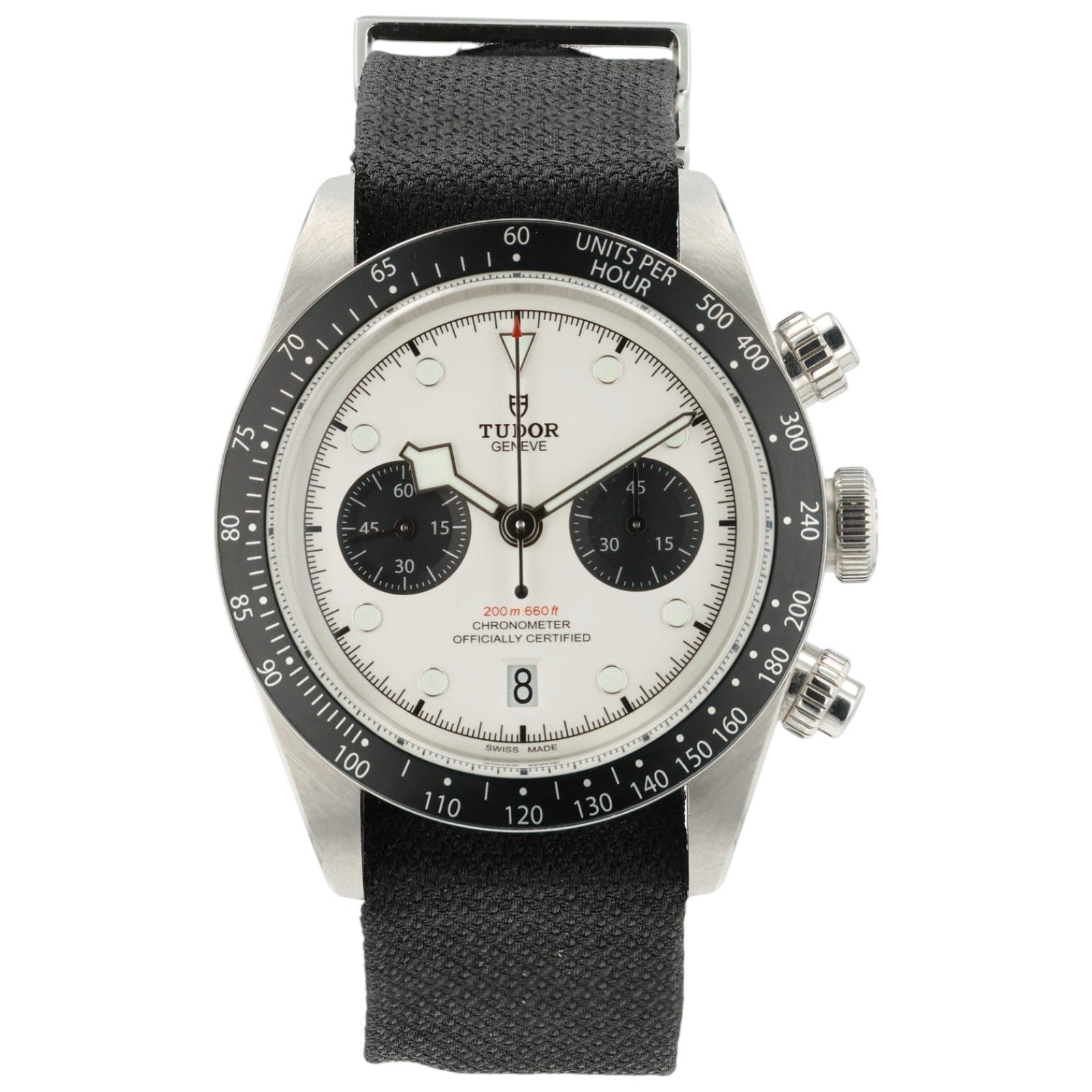 Tudor Black Bay Chrono Panda White Dial Steel 41mm Automatic Mens Watch 79360N