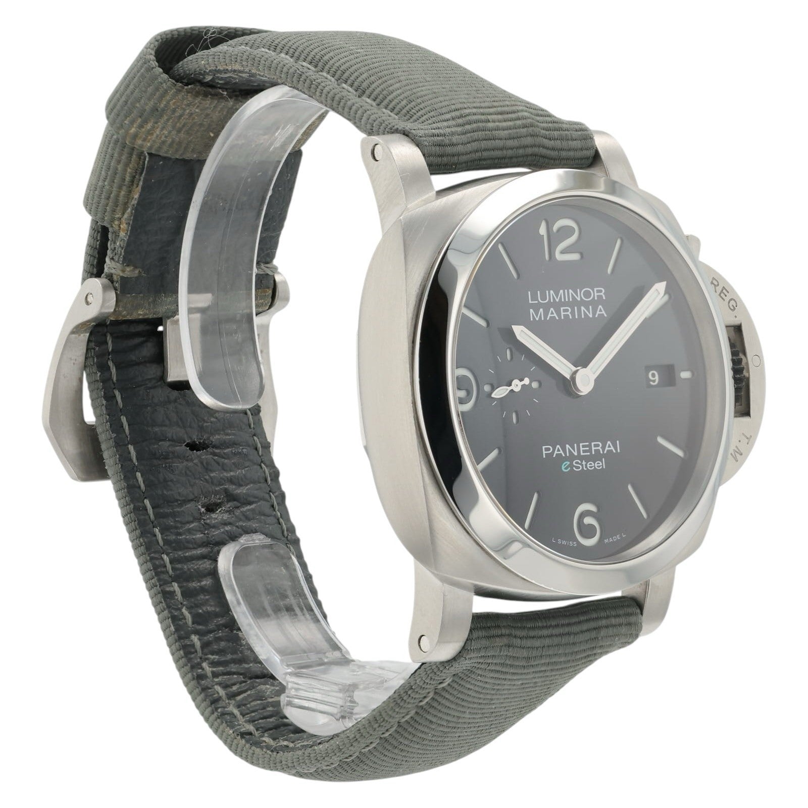 Panerai Luminor Marina Black Gray Dial Stainless Steel 44mm Automatic PAM01358