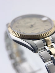 Tudor Gold & Steel Gold Color Dial 32mm Automatic Movement Unisex Watch 72033