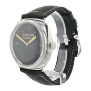Panerai Radiomir Black Dial Stainless Steel 47mm Manual Wind Mens Watch PAM00425