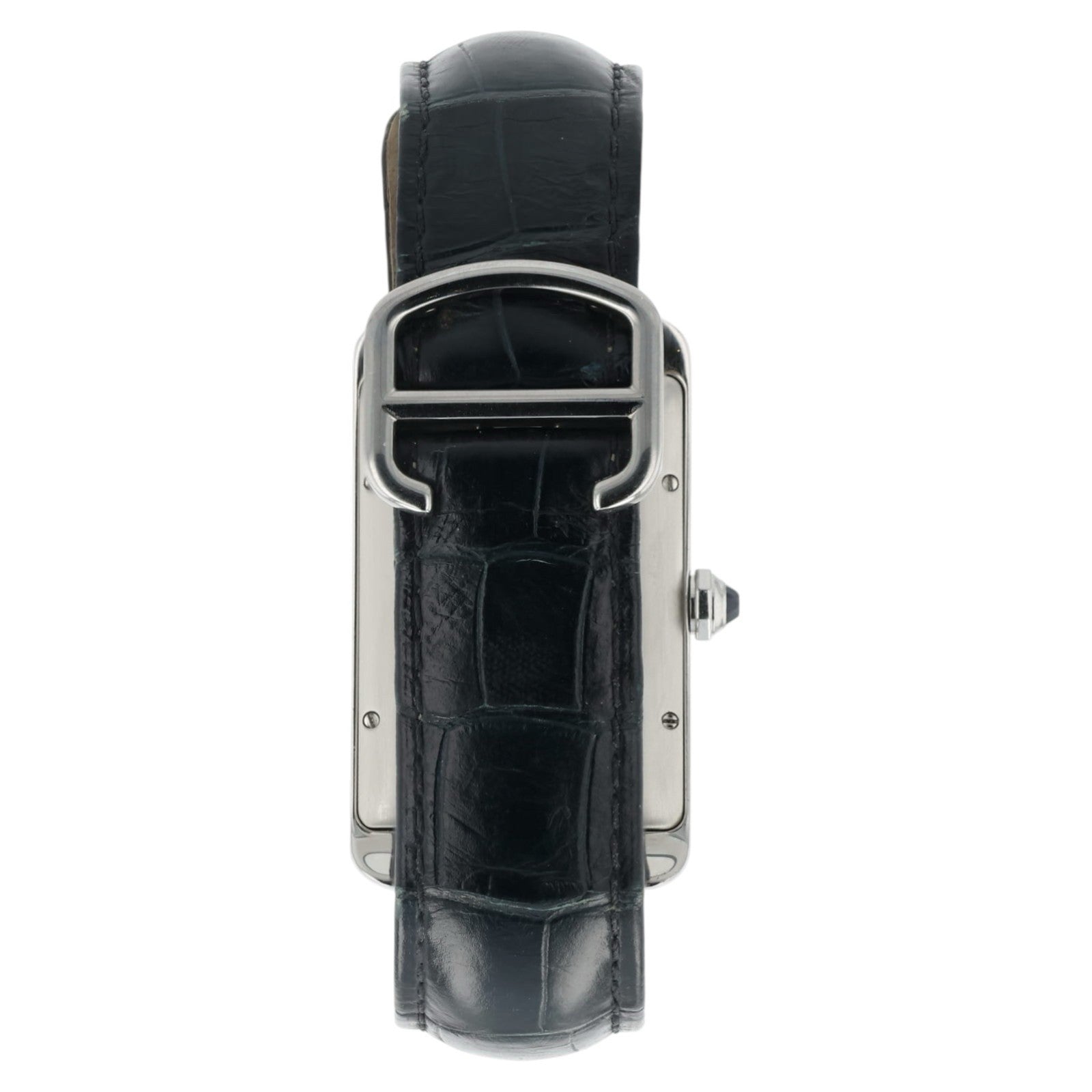Cartier Tank Americaine Silver Dial Stainless Steel 26mm Auto Watch WSTA0018