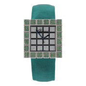 Chopard Ice Cube Diamond Paved Dial 18k White Gold Quartz Watch 7424/8