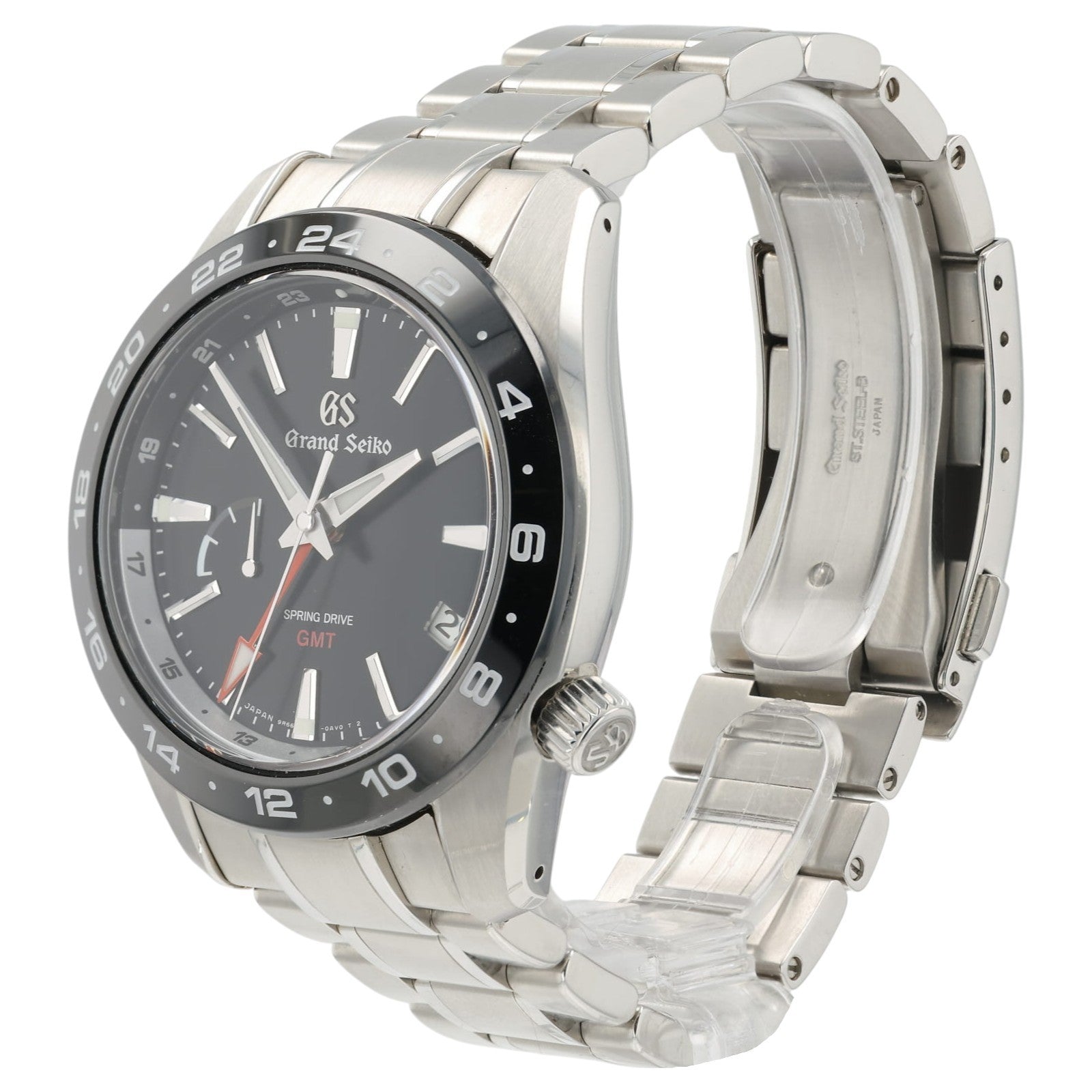 2026 Grand Seiko GMT Black Dial Stainless Steel 41mm Auto Men's Watch SBGE253
