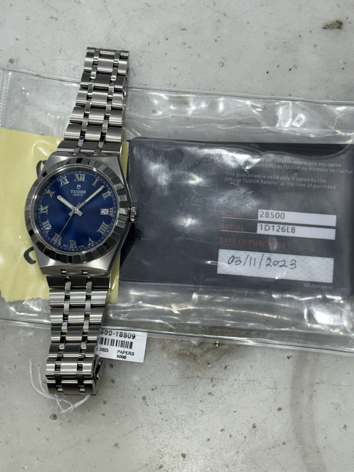38mm Tudor Royal 28500