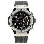 Hublot Big Bang Black Dial Diamond Steel 44mm Automatic Mens 301.SX.140.RX.114