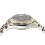 Rolex Datejust Ladies 26mm Rose Gold Steel Automatic Diamond Watch 179171 B+P