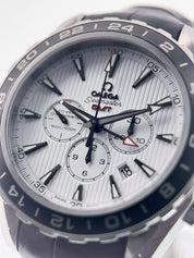 Omega Seamaster Aqua Terra Chrono GMT Steel White Dial 44mm  231.13.44.52.04.001