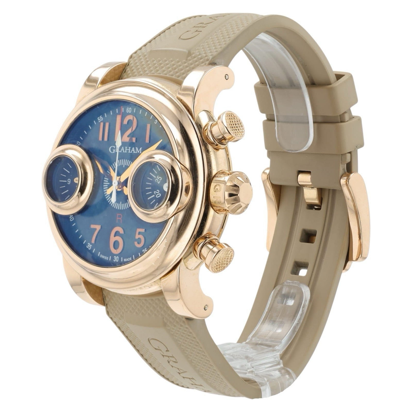 Graham Swordfish Black Dial 18k Rose Gold 46mm Automatic Men’s 2SWAR.B08A.K06B