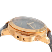 Panerai Luminor 18k Rose Gold Brown Dial 42mm Automatic Men’s Watch PAM00393