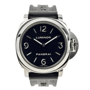 Panerai Luminor Base 44mm Steel Black Dial Hand Wind Men's Watch PAM00112