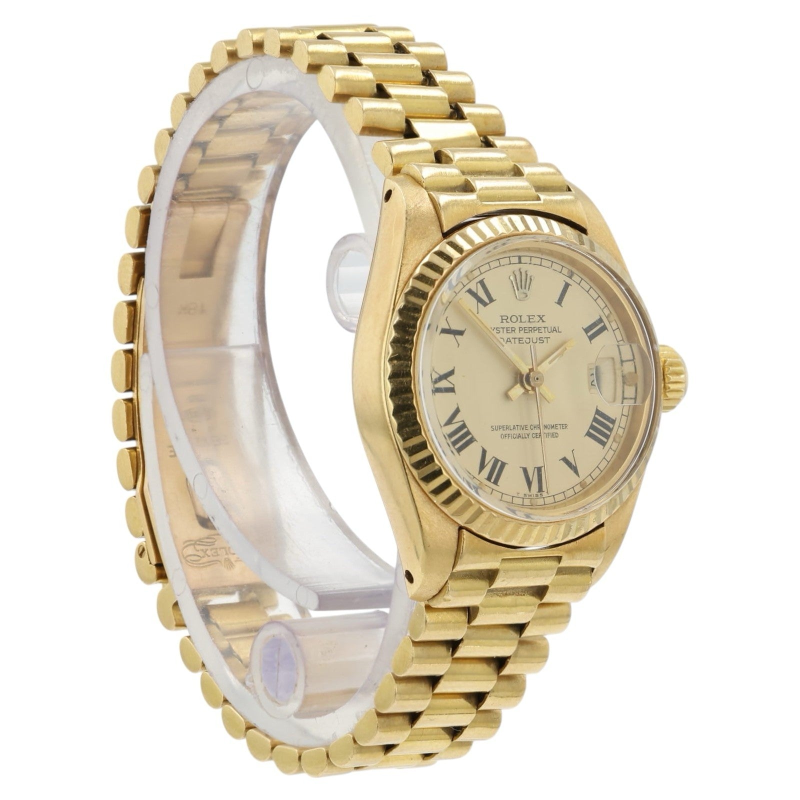 Rolex Ladies Datejust Buckley Dial 18k Yellow Gold  26mm Automatic Womens 6917