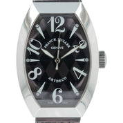 Franck Muller Artdeco Steel Black Dial 36mm Automatic Men's Watch 11000HSC