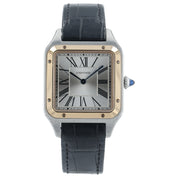 Cartier Santos Dumont Silver Dial Steel and Gold 31mm Quartz Watch W2SA0011