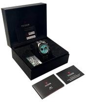 Tudor Black Bay Chrono Stainless Steel Turquoise Dial 41mm Automatic Mens 79360N