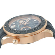 Omega Seamaster Diver 18k Rose Gold Black Dial 44mm Mens 210.62.44.51.01.001