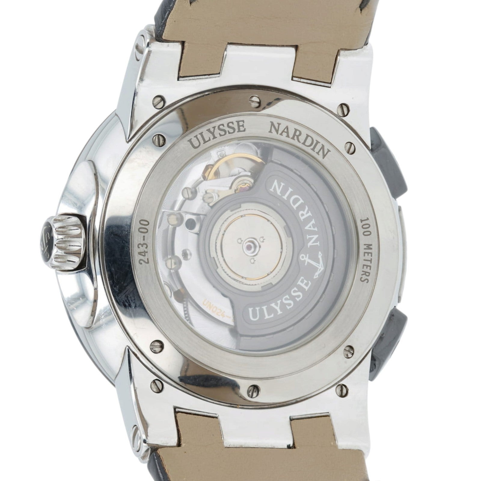 Ulysse Nardin Executive Dual Time Silver Dial Steel 43mm Automatic Mens 243-00