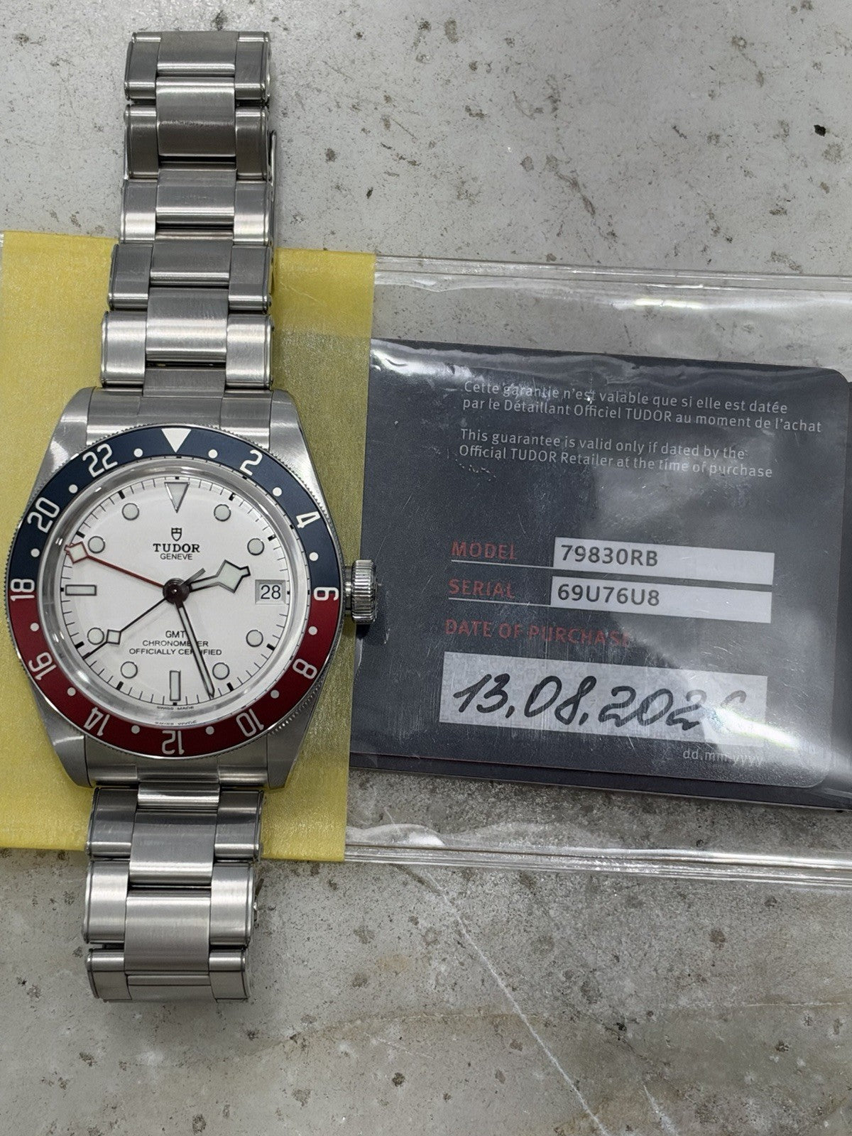 2026 Tudor Black Bay GMT 41mm Auto Opaline Dial Pepsi Watch  - Box & Papers