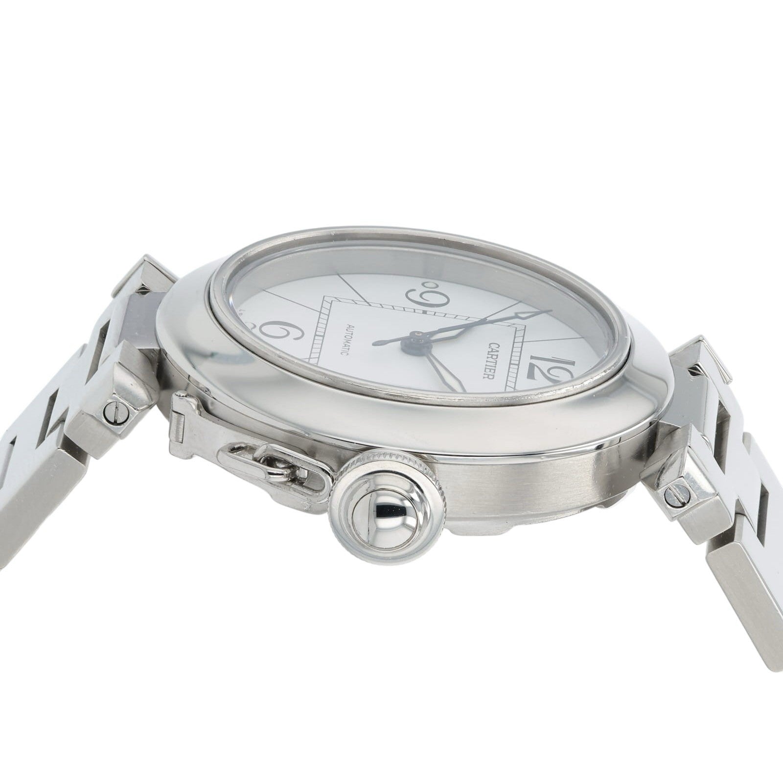 Cartier Pasha C White Dial Stainless Steel 35mm Automatic Men’s Watch W31074M7