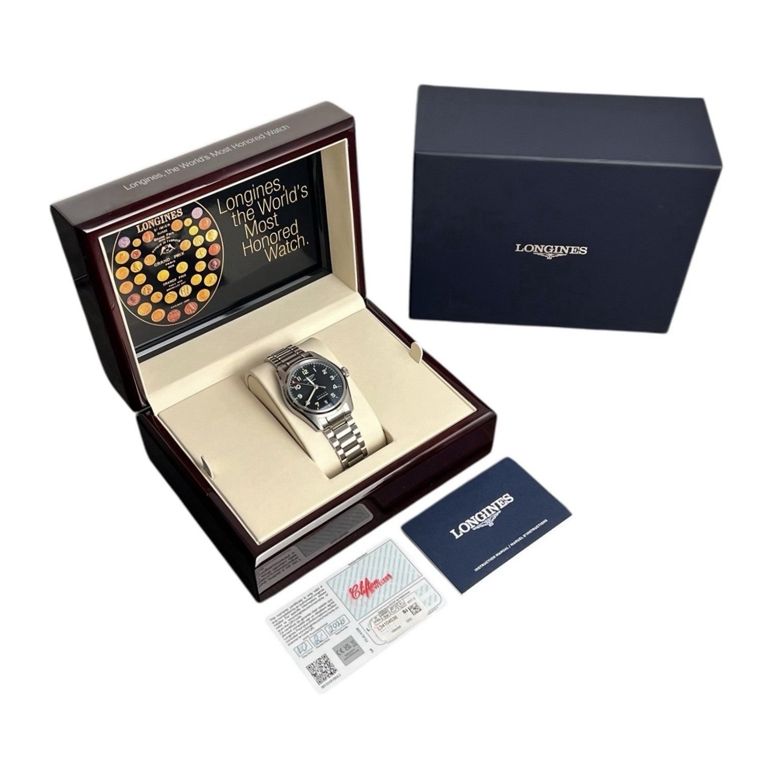 Longines Spirit Black Dial Stainless Steel 37mm Automatic Men’s Watch L3.410.4